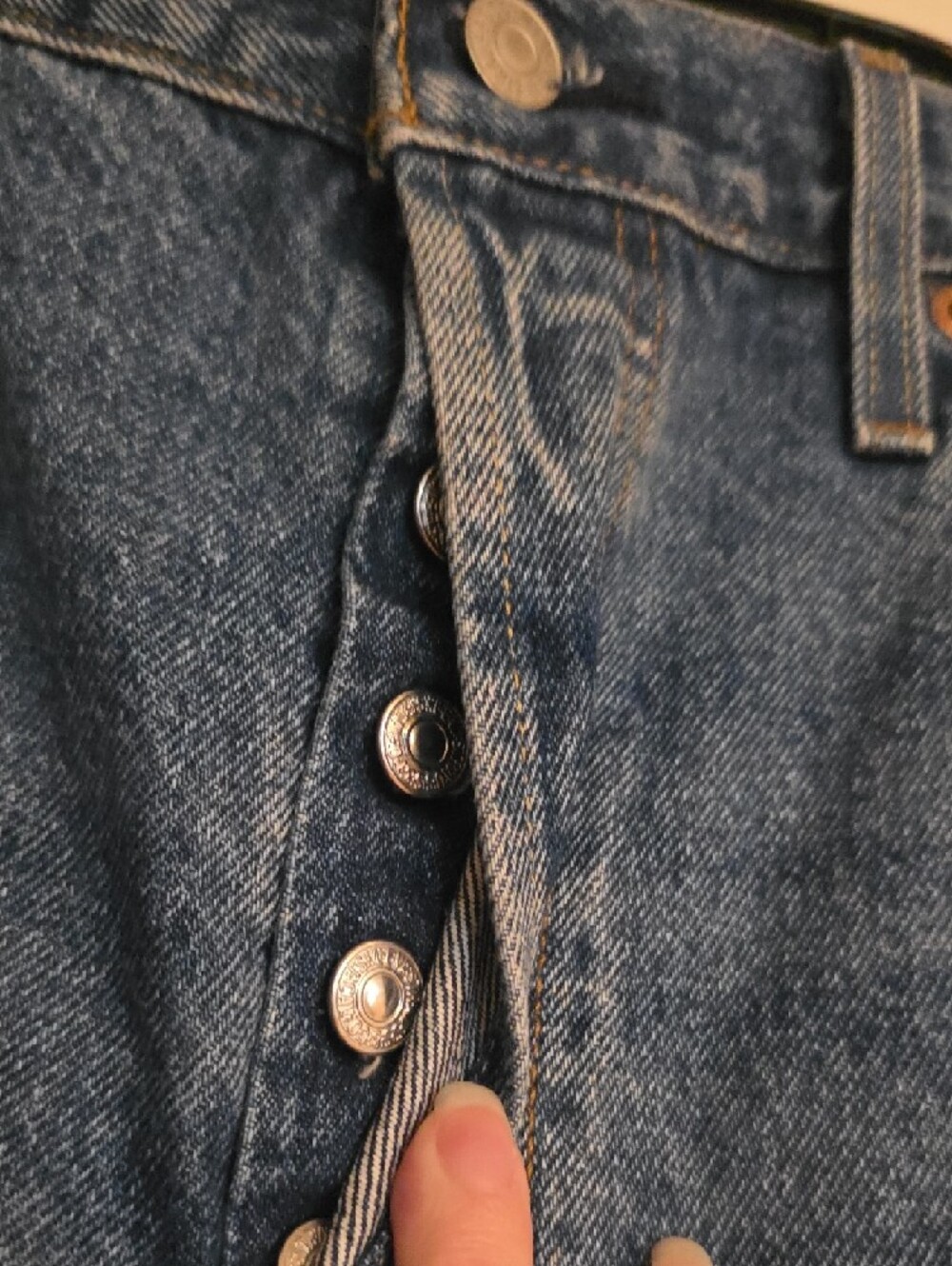 Levi's Blue Denim 501 Women’s Jean Shorts 32 - Picture 3 of 7